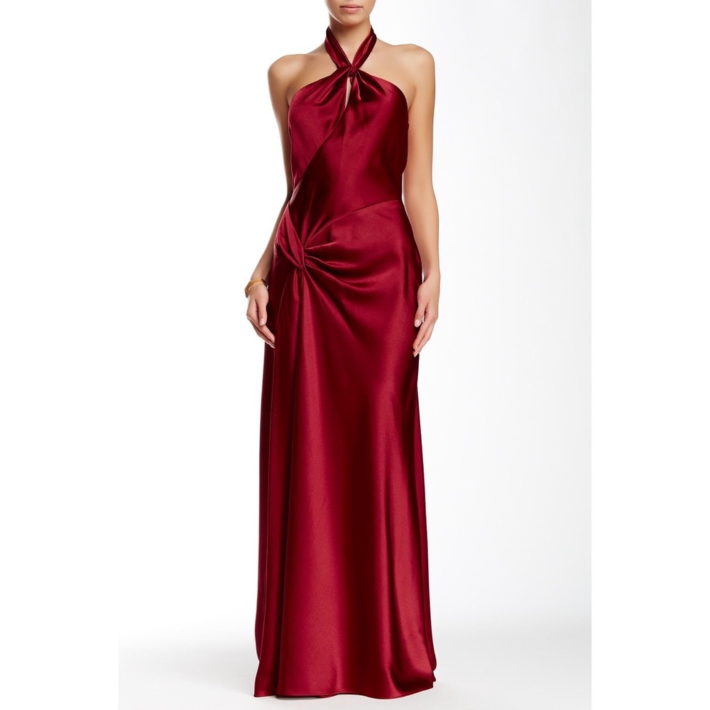 Issue New York Strapless Embellished Silk Gown